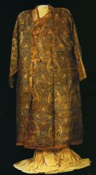 Парчовый халат пао с фигурами птиц в медальонах. Эпоха сун